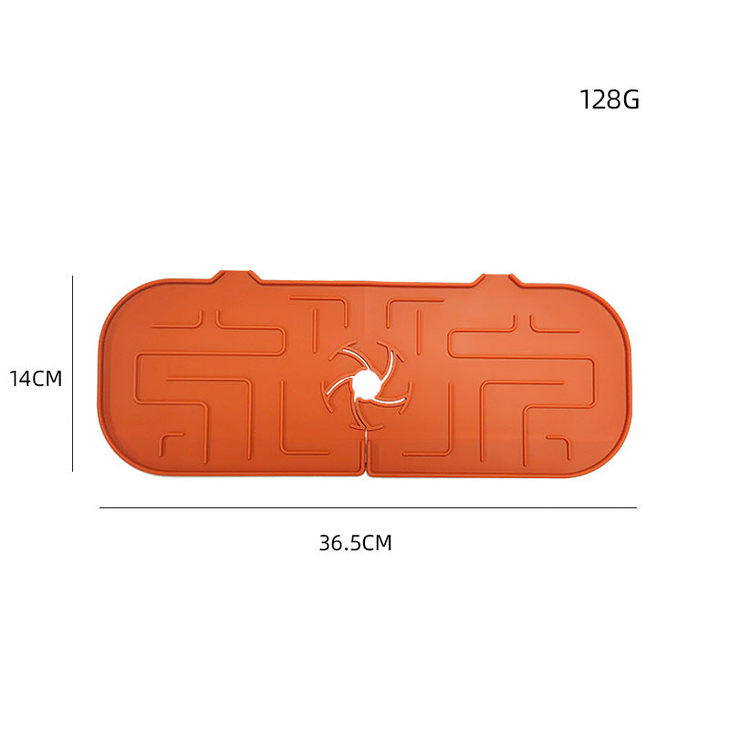 Kitchen sink faucet splash protector