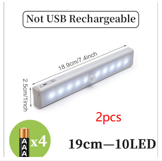 Under-cabinet LED bar light with sensor
