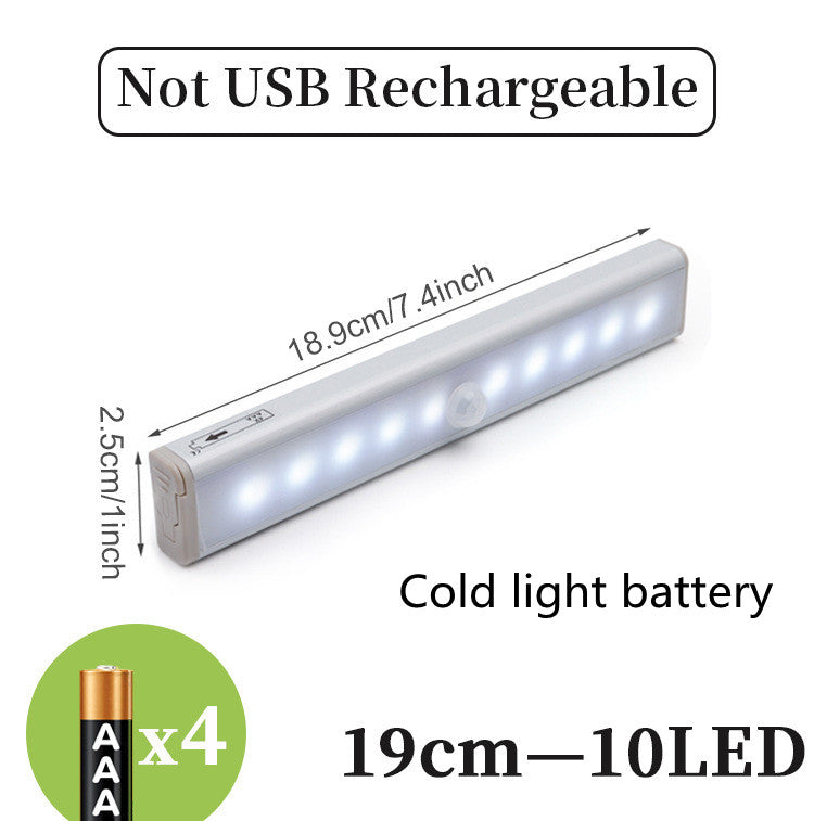 Rechargeable LED bar for wardrobes and shelves