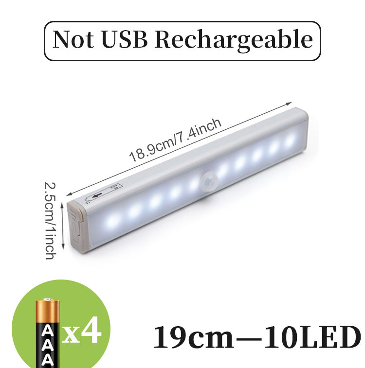 Rechargeable LED light bar with motion detection