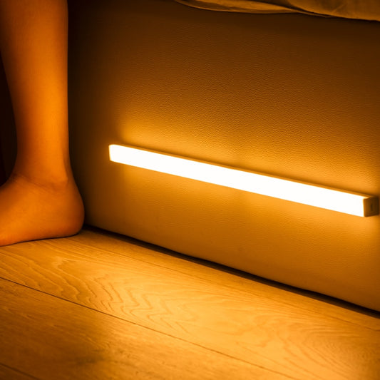 Motion-sensor rechargeable under-cabinet LED bar