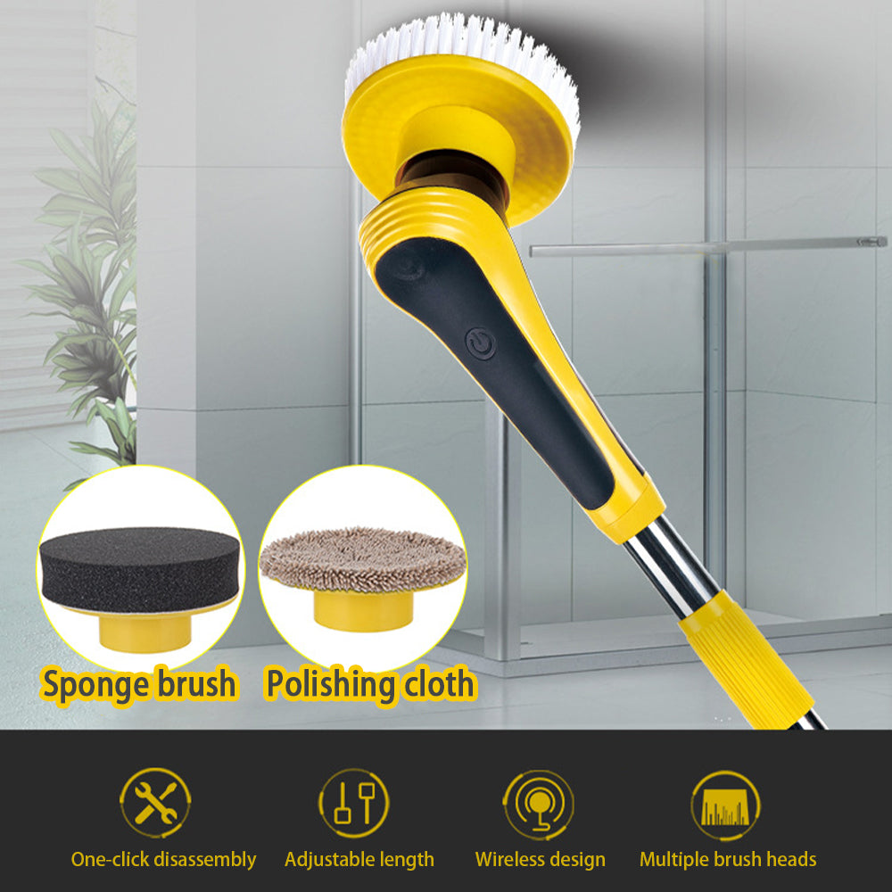 Waterproof electric scrubber with two speed settings