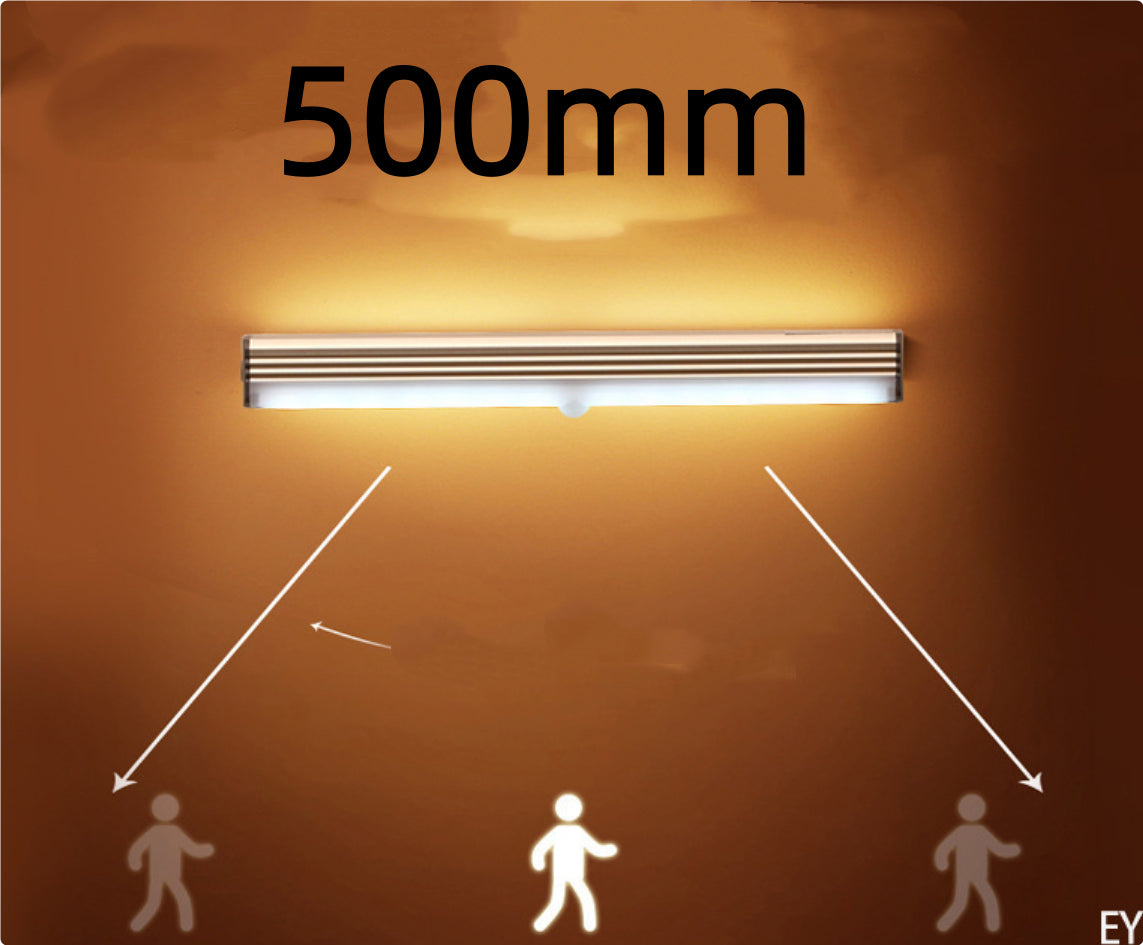 Motion-activated LED bar for closets and cupboards